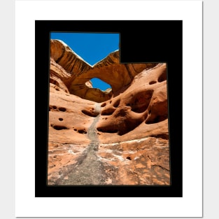 Utah State Outline - Canyonlands National Park Posters and Art